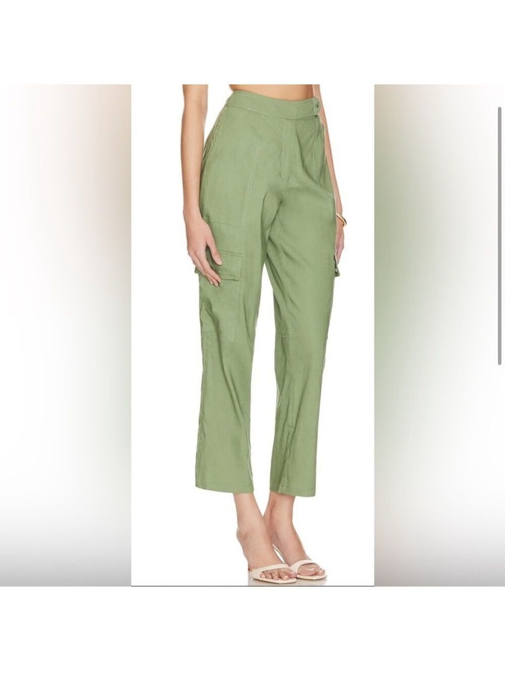 NEW Simkhai Carolina Utility Pant Verde Green Size 10 - Picture 4 of 12